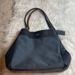 Coach Navy Blue Purse